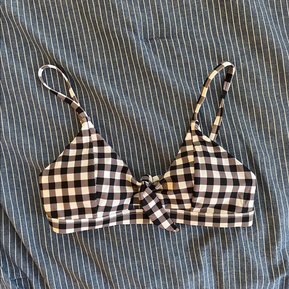 Express gingham bikini top - Picture 2 of 4